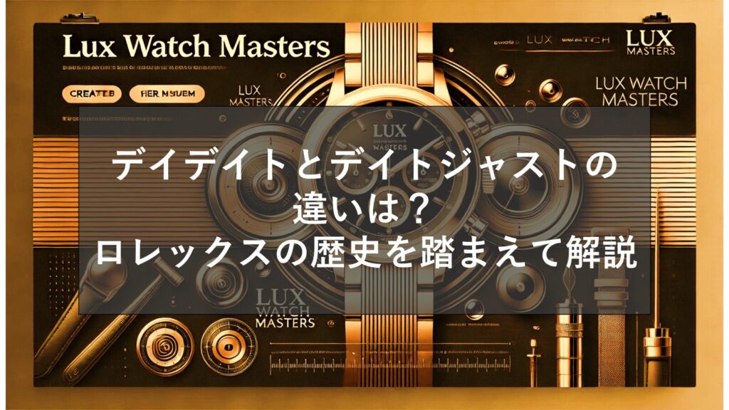 デイデイトとデイトジャストの違いは？ロレックスの歴史を踏まえて解説