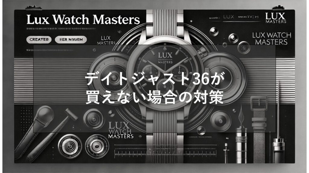 デイトジャスト36が買えない理由と対策