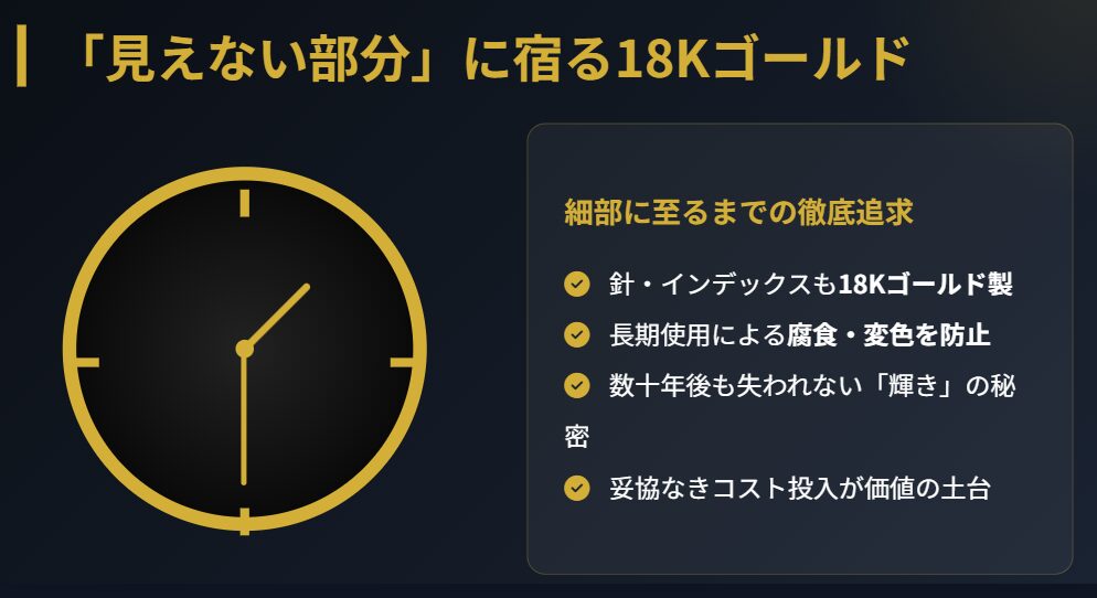 ロレックス　コンビ　インデックス等に使われる金の量