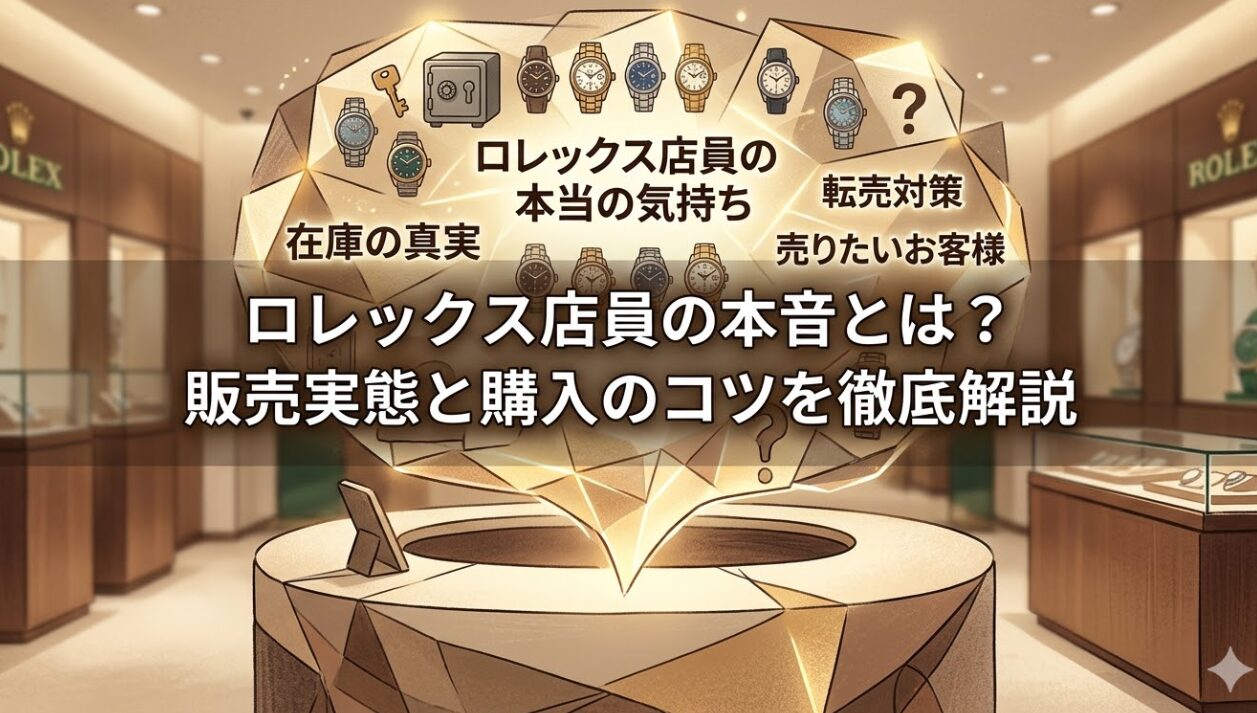 ロレックス店員の本音とは？販売実態と購入のコツを徹底解説