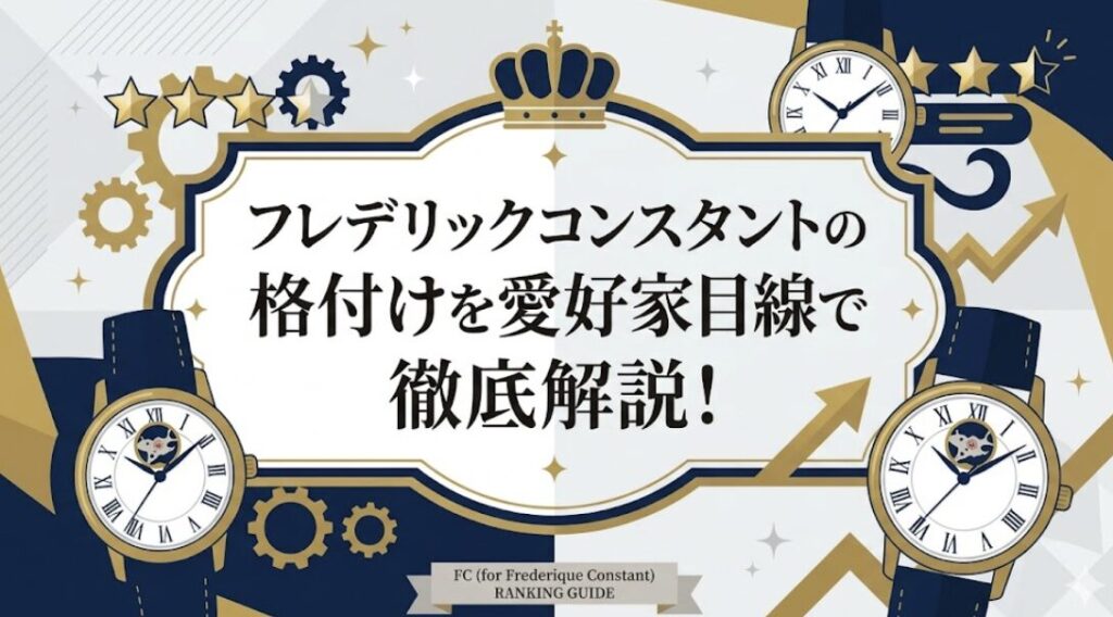 フレデリックコンスタントの格付けを愛好家目線で徹底解説!