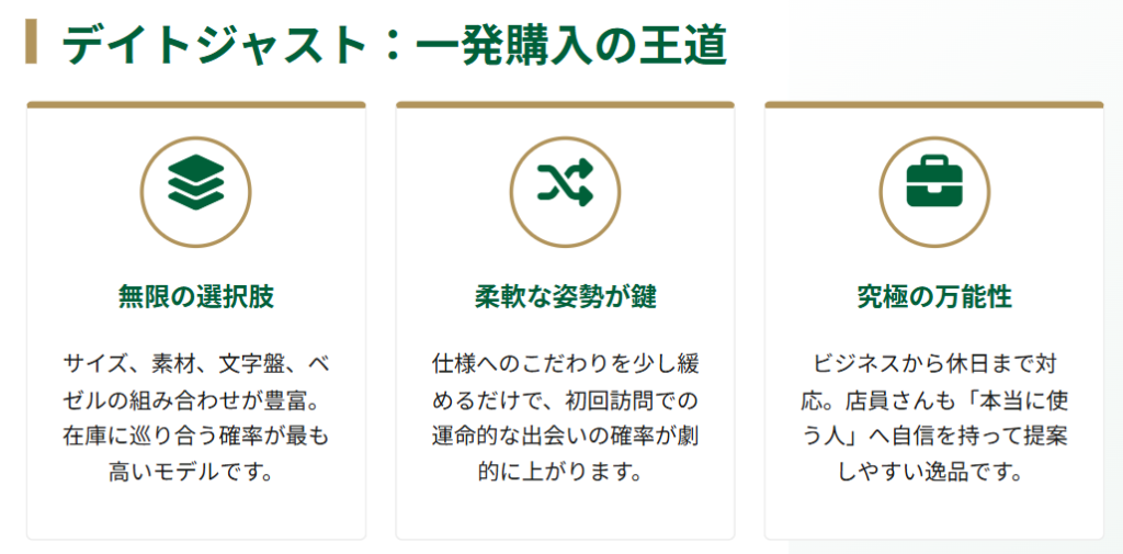 ロレックスを一発で買えた人 デイトジャストの購入事例