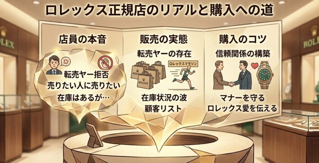 ロレックス店員の本音とは?販売実態と購入のコツを徹底解説2