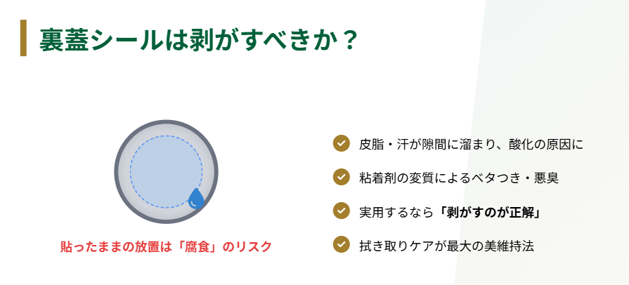 ロレックス　裏蓋シールは剥がすべきなのか