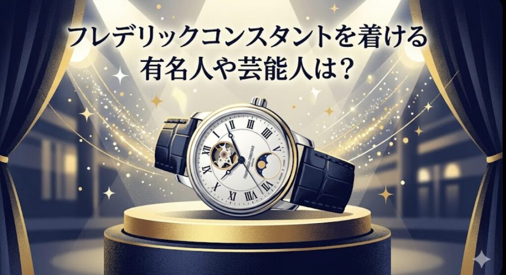 フレデリックコンスタントを着ける有名人や芸能人は？