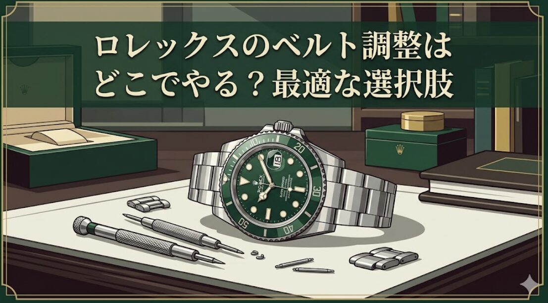 ロレックスのベルト調整はどこでやる？最適な選択肢