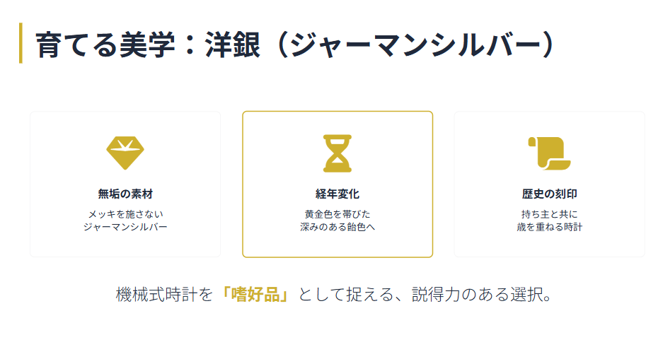 ランゲアンドゾーネ　洋銀（ジャーマンシルバー）