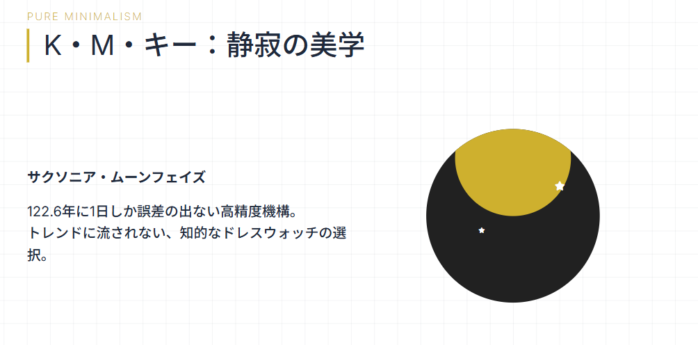 ランゲアンドゾーネ　キーガンマイケルキーの時計
