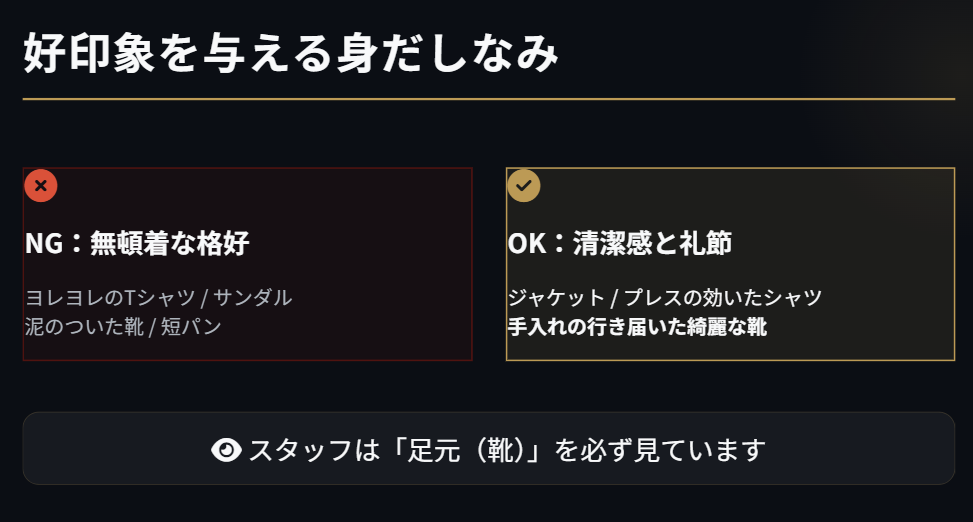 ロレックス　店員　好印象を与える服装と身だしなみ